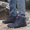 Plush Warm Snow Boots for Men Women High-top Winter Hiking Shoes Non-slip Elastic Casual Sneakers