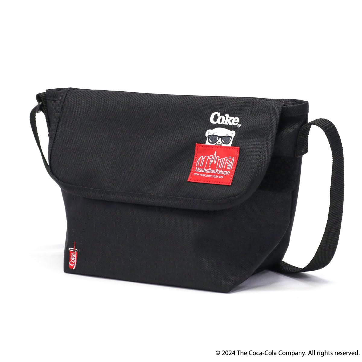 

Нейлонова сумка через плече із задньою кишенею MP1603BPCOKE Black [Manhattan Portage] чорний