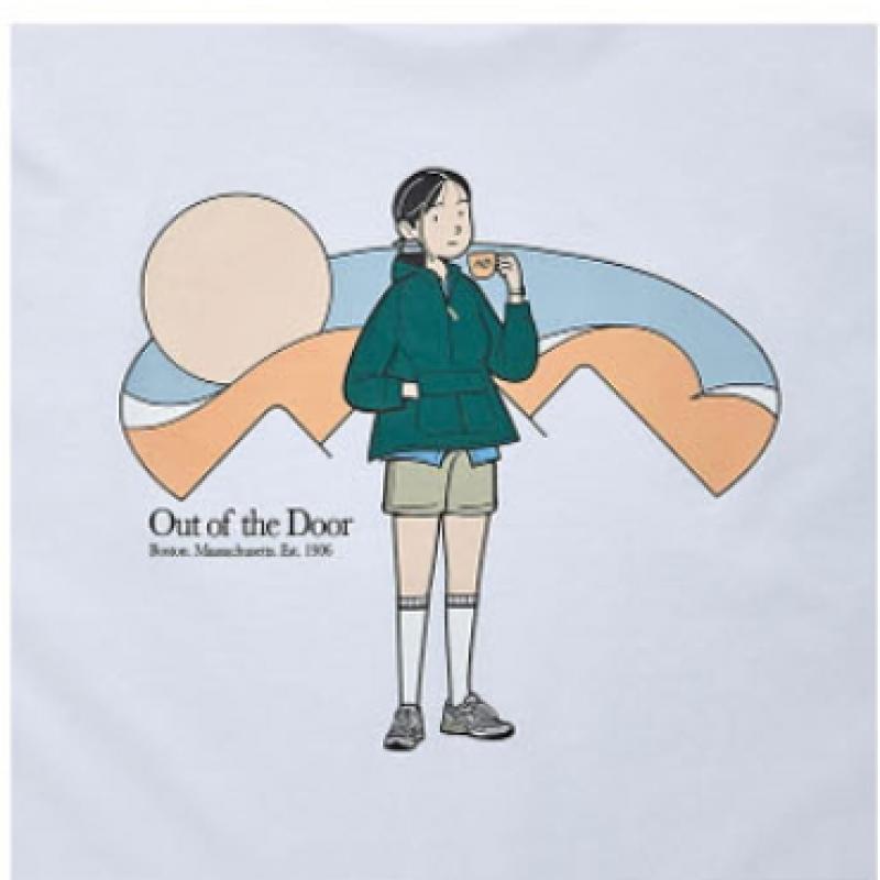 New Balance Half Club  Nbnec2l323 Wh Ivy Girl Backpacking Short Sleeve Tee Unisex Tee