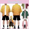 Stylish And Fashionable Anime Demon Slayer Kimetsu No Yaiba Kamado Nezuko Cosplay Loose Haori Coat Tops