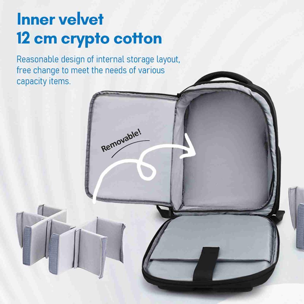 Camera Backpack 1680D Leather 20L Large Capacity Breathable Shockproof Camera Backpack for Photographer