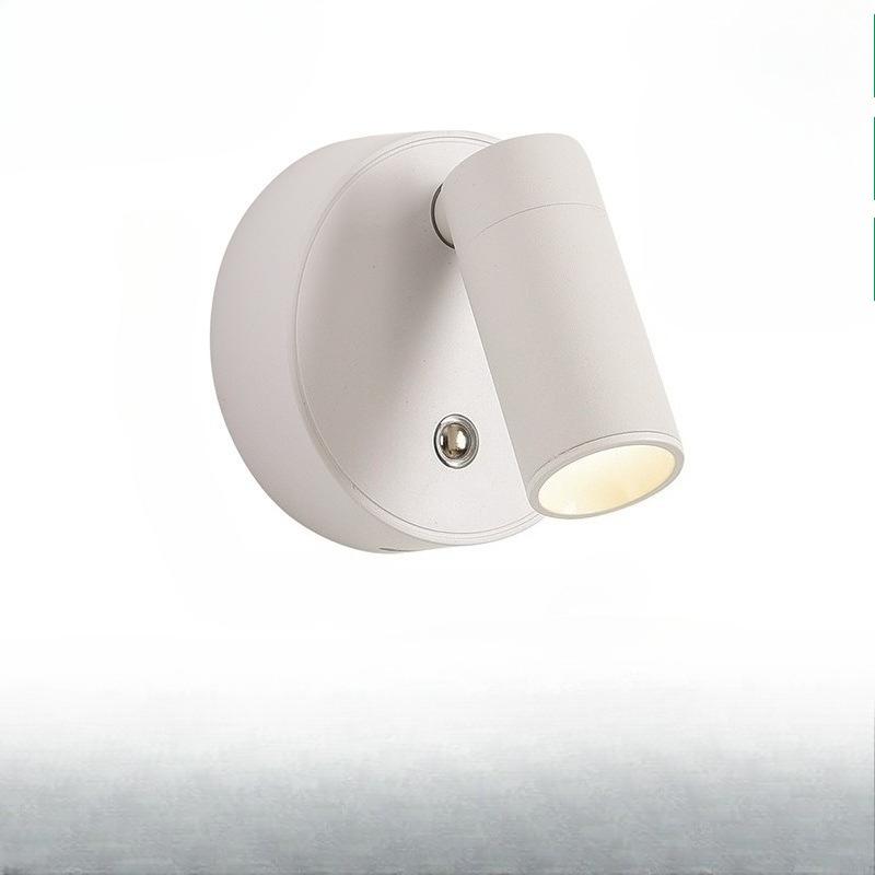 1Pc No Punching and No Wiring At The Bedside, Modern Simple Magnetic Attraction Adjustable Angle Small Spotlight Night Light