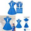 Britney Spears Cosplay Costume Starlet Flight Attendant Uniform For Halloween Party