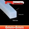 High-Temperature Resistant Transparent Silicone Rubber Sealing Strip