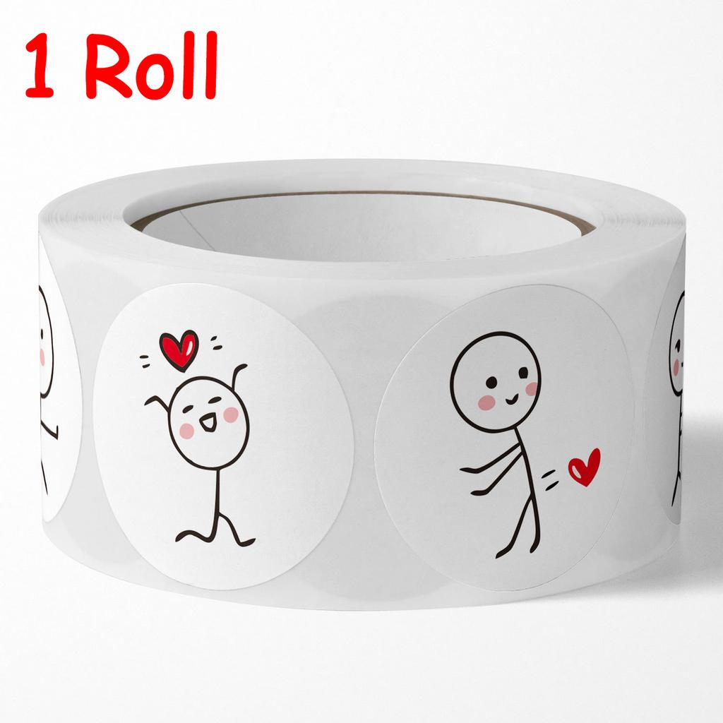 500Pcs Cartoon Matchmaker Sticker Valentine Day Stickers Love Labels Holiday Gift Envelope Sealing Packaging Paster Decoration