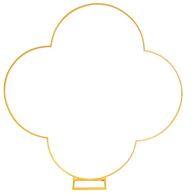 Rund bågställning i smidesjärn för bröllops- och festballonger