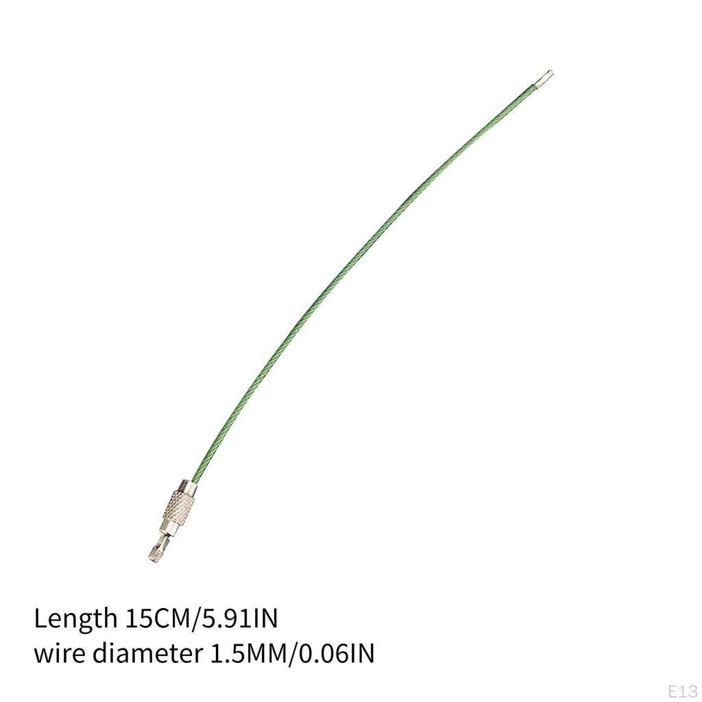 Colored Wire Keychain Cable 6in Stainless Steel Outdoor for Keys Key Fobs Carabiner Keepers Jewelry