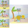 Stitch Summer Beach Steel Ball Art Board Keychain With Pvc Fun Hang Decor For Kids