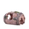 Antique Wine Barrel Aquarium Decor: Fish Tank & Turtle Hiding Spot, Resin 808