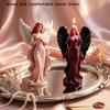 Wings Goddess Scented Silicone Candle Mould DIY Prayer Angel Sculpture Gypsum Resin Mold Women Candle Making Supplies Home Decor