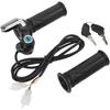Electric Bike Throttle, 48V Half-Twist Throttle Grip Lock Key Set LED Display Ebike Throttle for Ebike Motorcycle Scooter