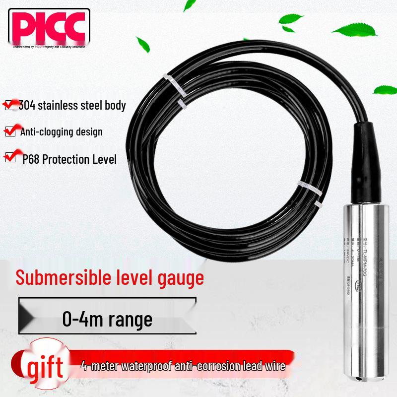 Submersible Water Level Sensor 4-20mA Voltage Transmitter
