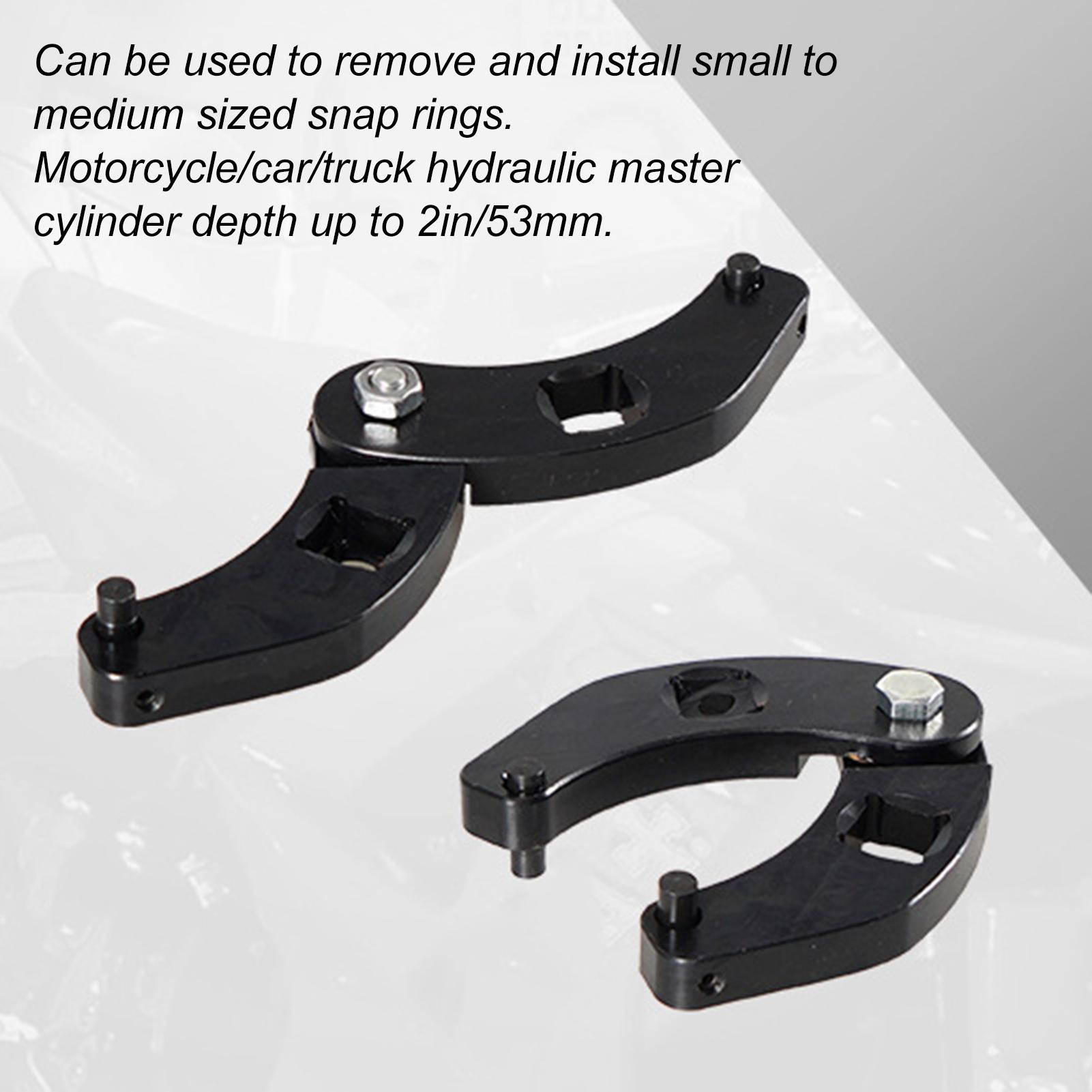 

Adjustable Gland Nut Wrench Kit 1266 +7463 Spanner Tool Set for Hydraulic Cylinder чёрный