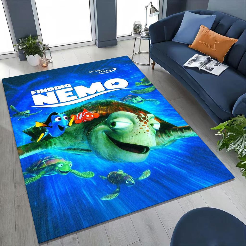 3D kreslený koberec Podmořský svět Hledá se Nemo pro ložnici, obývací pokoj, pohovku, dekorace na vchodové dveře domu, velká protiskluzová podlahová rohožka pro děti, dárek