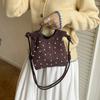Elegant Rhinestone Shoulder Bag Large Capacity Female Tote Bag All-matching Occasions