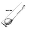 Adaptive Spoon Stainless Steel Self-Feeding Utensils Metal Auxiliary Spoon for Disabled People Elderly Seniors Patients