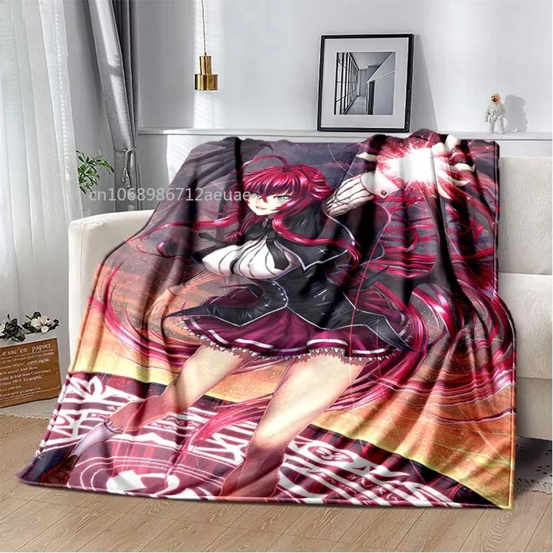 Cartoon Sexy Girl High School DxD Anime 3D Blanket Cover Flannel Blankets for Beds Sofas Warm Bed Sheet Soft Blanket
