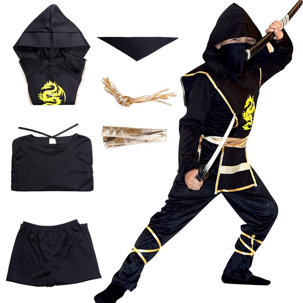 Formemory Ninja Costume for and Shinobi Perfect for Cultural and School Festivals Boys, Halloween, Samurai, Costume, Halloween, Parties, Events,