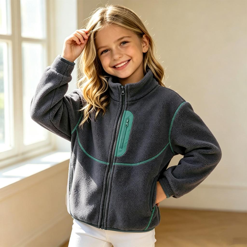 Boys Girls Sweatshirt Long Sleeve Color Casual Pullover for Everyday Wear