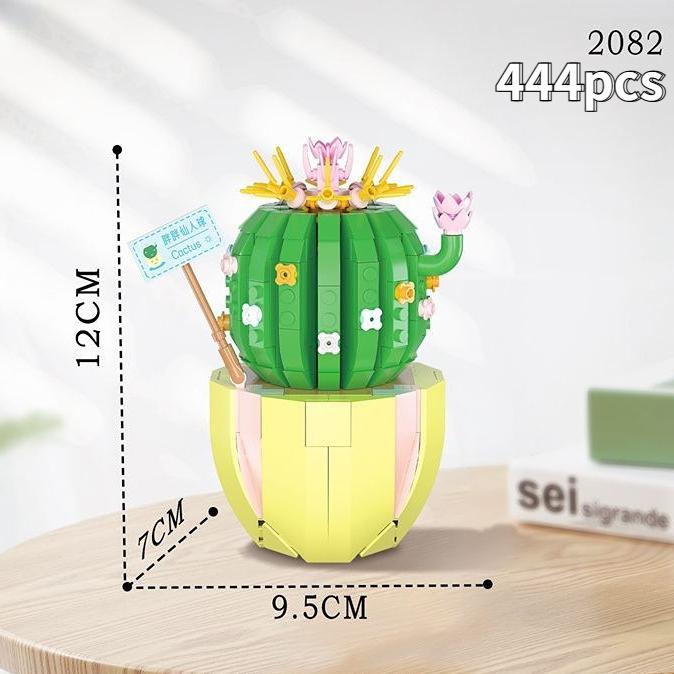 New Flower Bouquet with Vase Compatible Building Blocks Sunflowers Adult Assembled Flower Pots New Year Room New Year Decoration