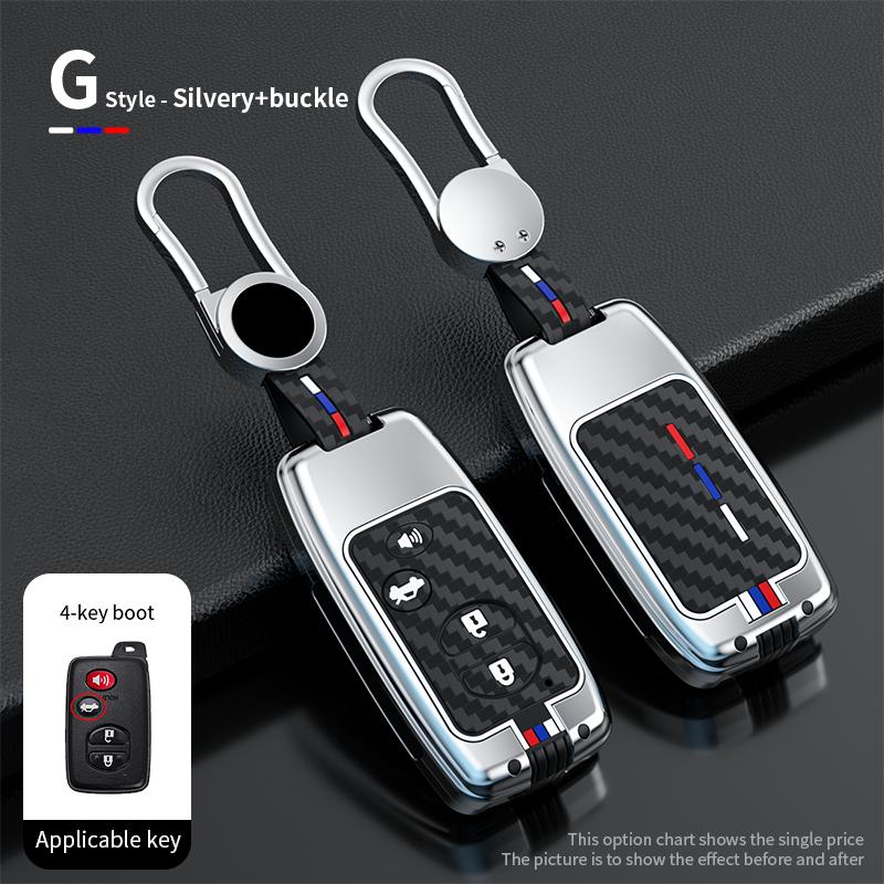 Zinc Alloy Car Key Case Cover For Toyota Camry Prius Land Cruiser Prado 150 Crown For Subaru Foreste XV Holder car accessories
