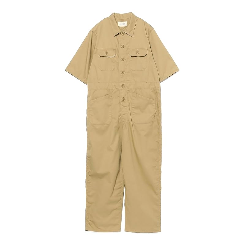 

[Beams Boy] all in one polyester cotton twill short sleeve ladies BEIGE FREE