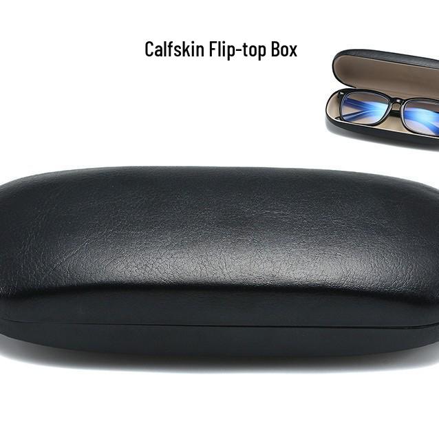 Soft Leather Sunglasses and Reading Glasses Case with Lens Cloth