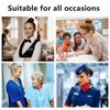 50Pcs Hair Net Black Elastic Bundle Hair Invisible Hairnet Mesh Bun Hair Net