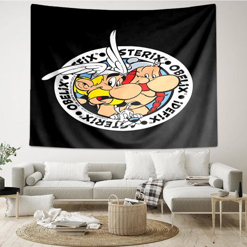 Asterix Freunde Schnelltrocknendes Wandtuch für Schlafzimmer, Wohnzimmer, Spielzimmer, Dekorations-Kunstzimmer Wandteppich Feiertags- und Geburtstagsgeschenke