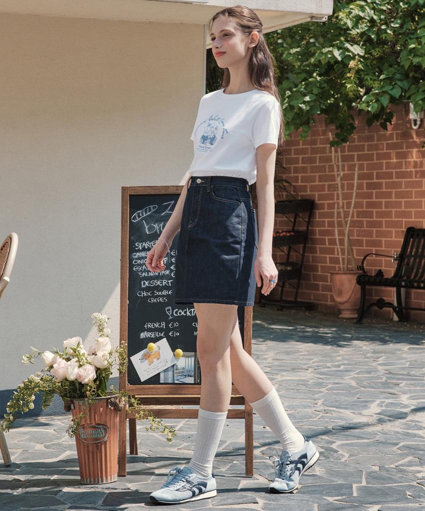 ZEROSTREET Indigo Mini Denim Skirt / Indigo
