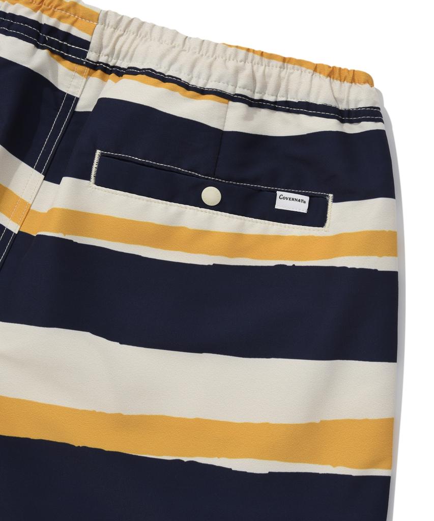 COVERNAT Hot Summer Striped Resort Shorts Navy
