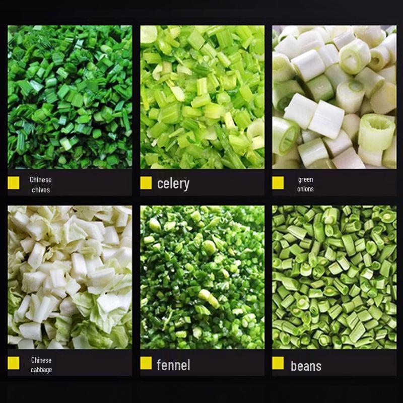 Commercial Multifunctional Vegetable Cutter: Automatic Chopping and Slicing for Chives, Scallions, Radishes, and More