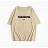 Plus Size  Women's Summer Letter-printed Round Neck Loose Short Sleeved Top