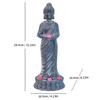 JYL TS/071,Buddha Mini Landscape Resin Statue Solar Light Zen Buddha Decor for Outdoor Garden Night Lamp