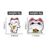 Glückskatze Emaille-Pins Turbo Oma Rennende Katze Stinkefinger Broschen Reversabzeichen Kleidung Anime Schmuck Geschenk für Fans Freunde