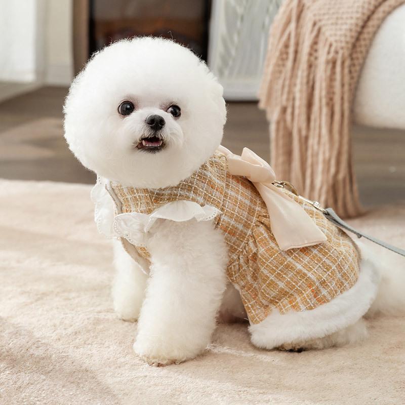 Warme Haustierkleidung, süßer Druckmantel, Hemdjacke für kleine und mittelgroße Hunde, Katzen, Teddy, französische Bulldogge, Chihuahua, Winter-Outfit