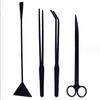 Aquatic Plant Trimming Kit: Stainless Steel Tweezers, Scissors, Clips, Flat Sand Shovel, Algae Scraper, Fish Tank Cleaning Supplies