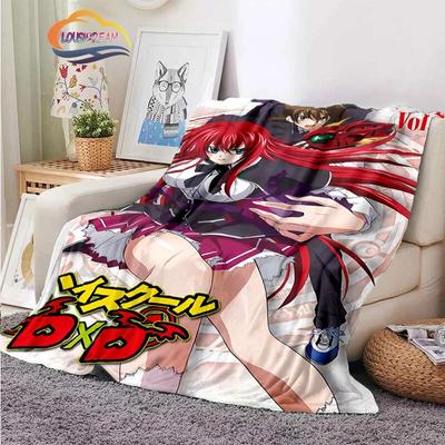 3D tištěná střední škola DxD plyšová deka Módní Flanel Fleece Sexy animace Dárek pro holčičku Sofa Nap Travel