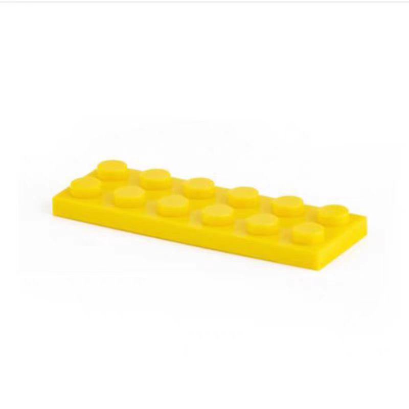 CrossMOC Educational Building Blocks: 2x6 Plate Brick Compatible with Lego 3795 100g (59 pieces) абрикосовый