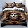 Sacred Heart Jesus Artwork Bedding Duvet Cover Set  (1*Duvet Cover 2*Pillowcases, without duvet insert)