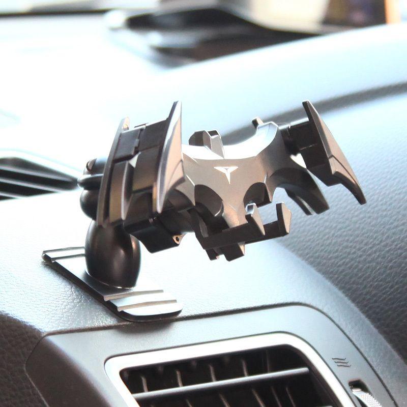 

New Arrival Batman Gravity Buckle Type Car Phone Holders Air Outlet Navigation Support Frame Suitable For All 4-6.5 Inch Devices