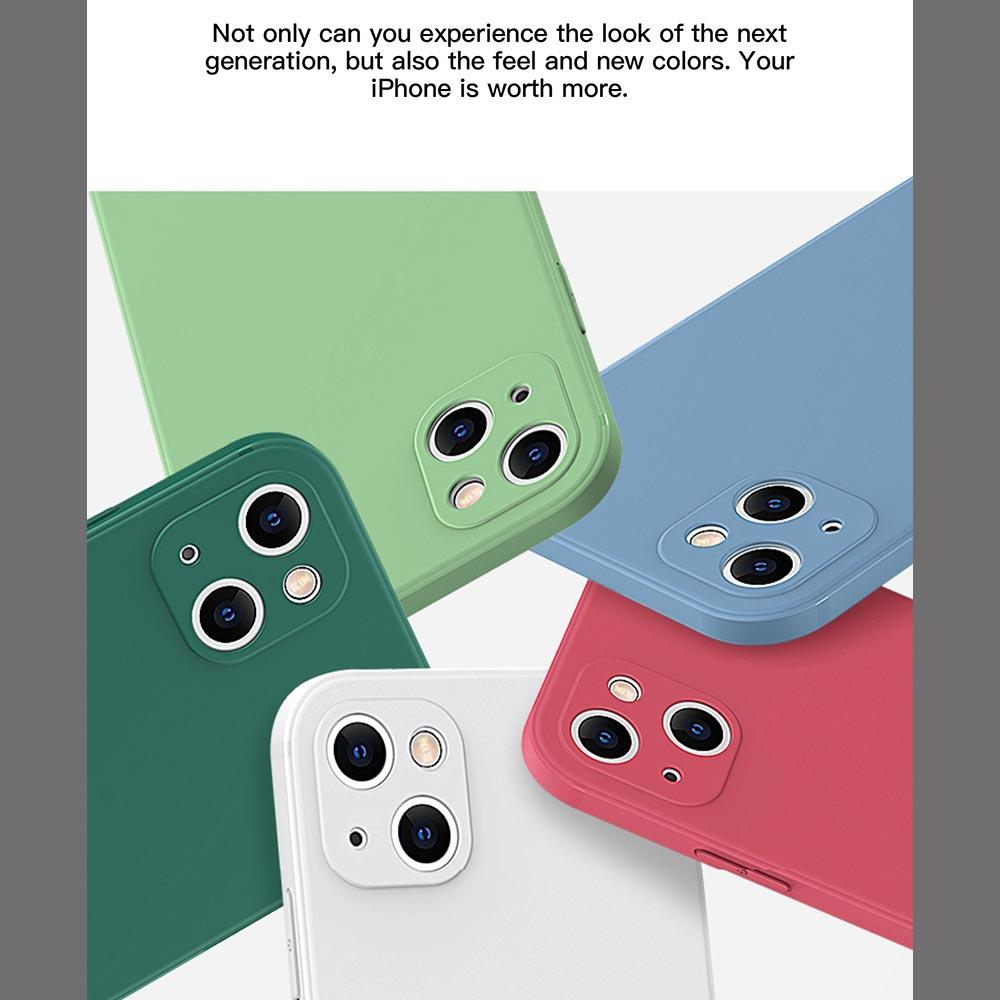 Merry Christmas Santa Claus Phone Case iPhone 11 12 13 14 Pro Max 7 8 Plus XR XS SE Straight Edge Liquid Silica Gel Shell Cover