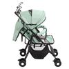 Baby Folding Travel Stroller 5 Point Harness Universal Wheels Lightweight Stroller Green