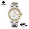 WWOOR Men's Watches Causal Fashion Original Quartz Watch for Man Waterproof Stainless Steel Luminous Date Week Trend Dress Reloj