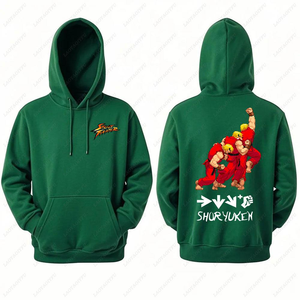 

2025 Ryu Street Fighter Essential Hoodie Men s Sweatshirt Crazy Long Sleeve Autumn Loose Hipster Ropa Hombre Clothes Man hoodie 3XL
