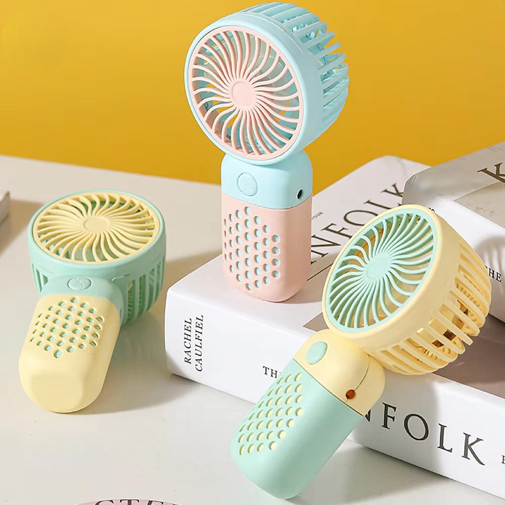 Handheld Light Mini Fan USB Rechargeable Small Electric Fan Student Pocket Portable Fan Mini Multicolor Portable Air Conditioner
