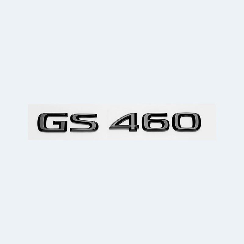 Pour Lexus GS200t GS250 GS300 GS350 GS430 GS460 GS450h HYBRIDE Logo de Coffre Arrière Emblème ABS Noir Brillant Amélioration Rétrofit Lettre