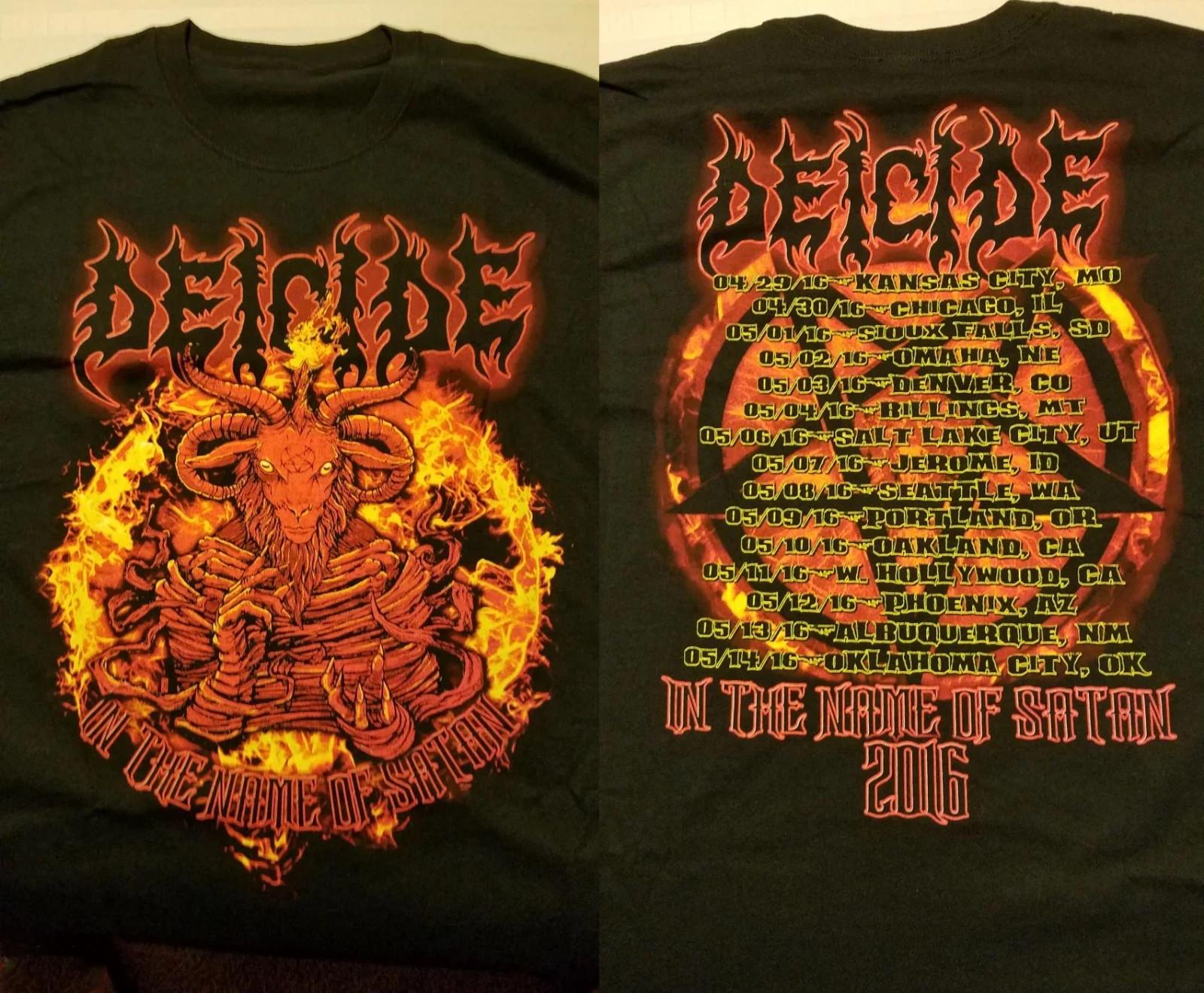 Deicide Shirt 2016 Unisex Classic Reprint T-shirt All sizes L157 XL