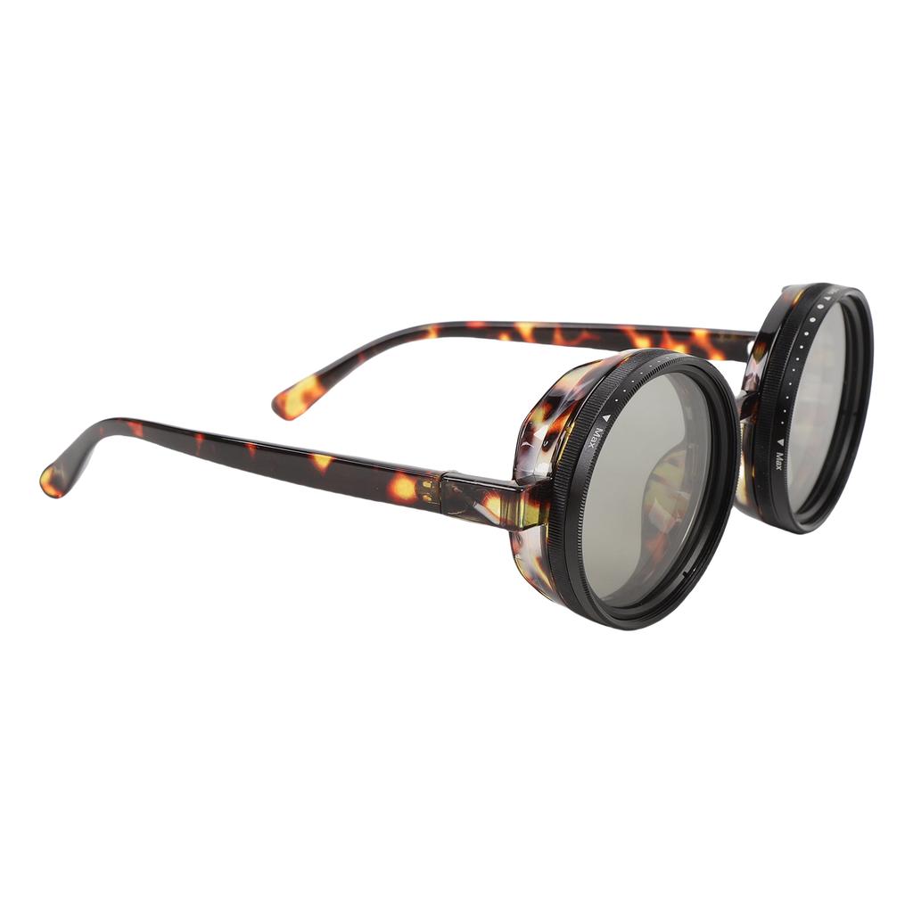 Adjustable Tint Polarized Sunglass 52mm ND Filter Lens ND2 400 Round Sunglasses for Men Beach Fishing