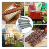 Skewers Kebab Maker Beef Meat Vegetables Kebab Mold for BBQ Grilling Portable Press Type Kebab Tool for Barbecue Parties Picnics